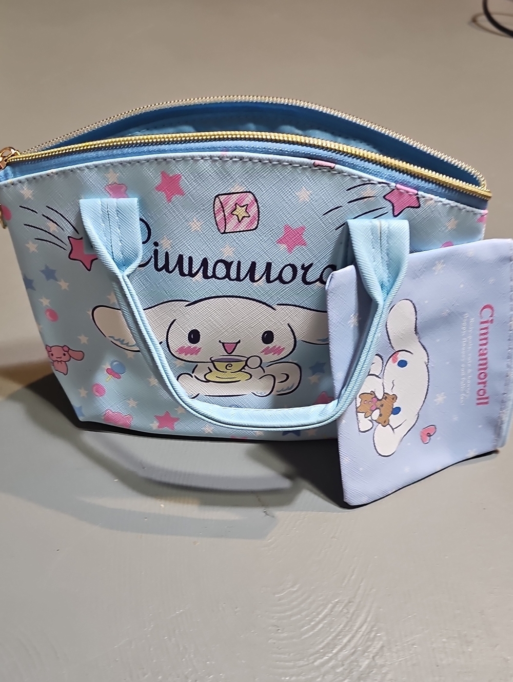 Sanrio Cinnamoroll Satchel & Matching Wallet Coin Purse Set Kawaii Cute - Picture 9 of 10